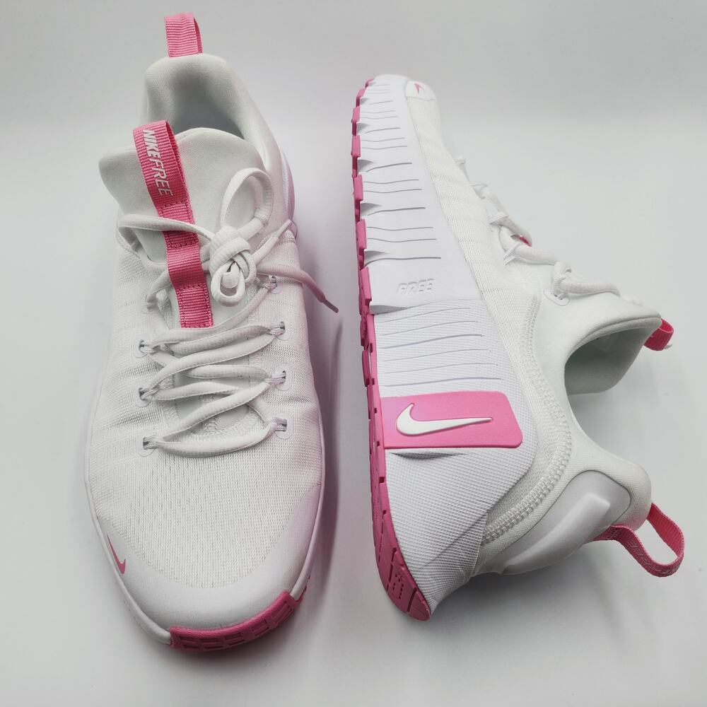 Womens Sz 12 Nike Training Shoes Free Metcon 6 White Pink FJ7126-109 men 10.5 - Picture 2 of 5